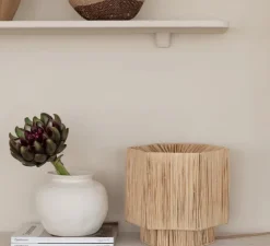 Lampe à poser, Panama S, naturel, Ø28cm, H26cm - Good&Mojo