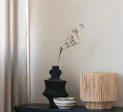 Lampe à poser, Panama S, naturel, Ø28cm, H26cm - Good&Mojo