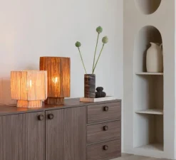 Lampe à poser, Panama S, naturel, Ø28cm, H26cm - Good&Mojo