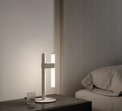Lampe à poser, Paralela, blanc, LED, dim, 2700K, 315 lm, Ø19,8cm, H37,4cm - Axolight