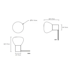 Lampe à poser, Parc 01, beige, L13cm, H17cm - Lambert&Fils