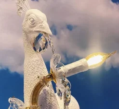 Lampe à poser, Peacock, paon, blanc, L100cm, H69cm - Seletti