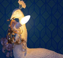 Lampe à poser, Peacock, paon, blanc, L100cm, H69cm - Seletti