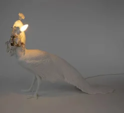 Lampe à poser, Peacock, paon, blanc, L100cm, H69cm - Seletti