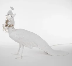 Lampe à poser, Peacock, paon, blanc, L100cm, H69cm - Seletti