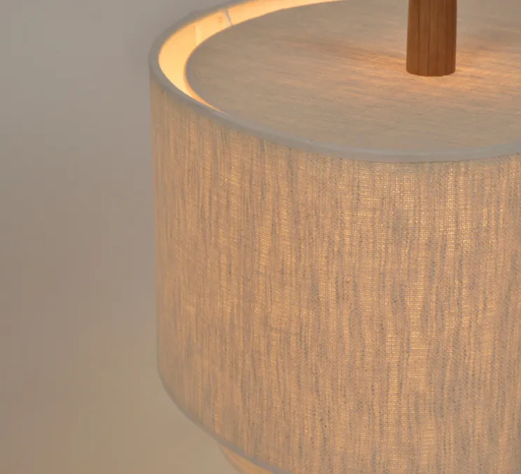 Lampe à poser, Pebble, écru, Ø38cm, H60cm - Market Set