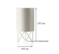 Lampe à poser, Pedrera ABC, blanc, H35,5cm, Ø18,5cm - GUBI