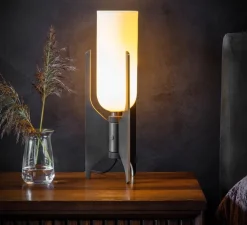 Lampe à poser, Pennon, bronze, blanc, Ø14cm, H42cm - Bert Frank