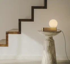 Lampe à poser, Perlina Table, laiton, LED, dim, 3000K, 391 lm, Ø12cm, H22,8cm - LEDS C4