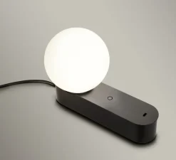 Lampe à poser, Perlina Table, noir, LED, dim, 3000K, 391 lm, Ø12cm, H22,8cm - LEDS C4