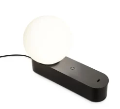 Lampe à poser, Perlina Table, noir, LED, dim, 3000K, 391 lm, Ø12cm, H22,8cm - LEDS C4