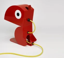 Lampe à poser, Perroquet, rouge, L19cm, H23cm - Bleu Carmin Design