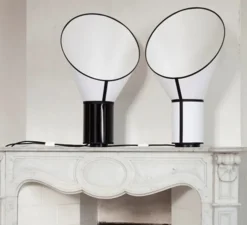 Lampe à poser, Petit Cargo, blanc, noir, H67cm - Designheure