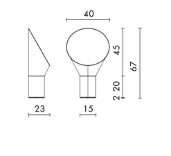Lampe à poser, Petit Cargo, blanc, noir, H67cm - Designheure
