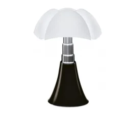 Lampe à poser, PIPISTRELLO, Marron foncé, dim, 2700K, 1400lm, Ø55cm, H86cm - Martinelli-luce