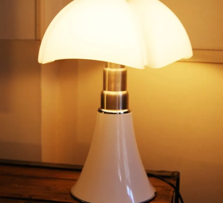 Lampe à poser, PIPISTRELLO, variateur LED, blanc, Ø55cm, H86cm - Martinelli