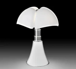 Lampe à poser, PIPISTRELLO, variateur LED, blanc, Ø55cm, H86cm - Martinelli