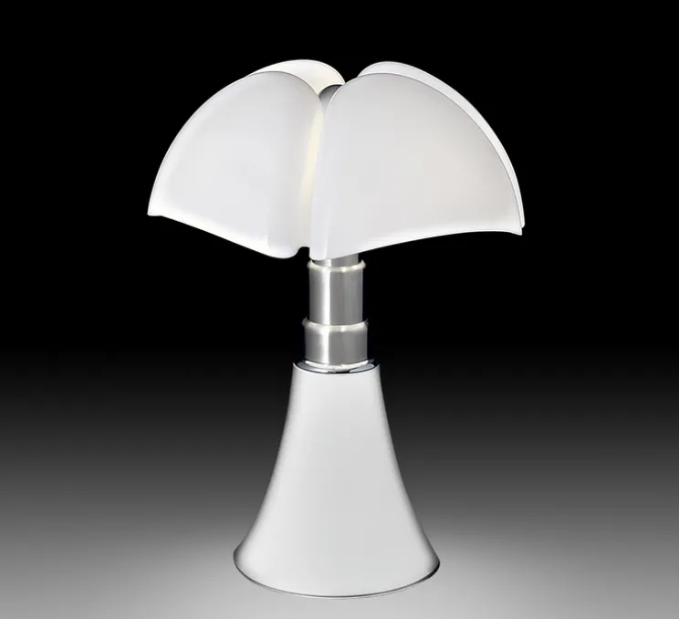 Lampe à poser, PIPISTRELLO, variateur LED, blanc, Ø55cm, H86cm - Martinelli