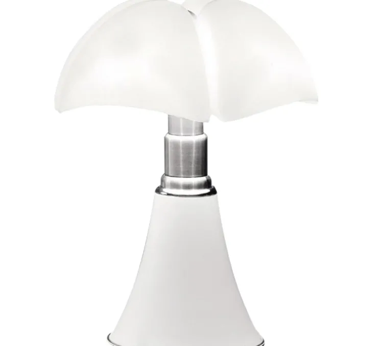 Lampe à poser, PIPISTRELLO, variateur LED, blanc, Ø55cm, H86cm - Martinelli