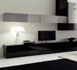 Lampe à poser, PIPISTRELLO, variateur LED, blanc, Ø55cm, H86cm - Martinelli