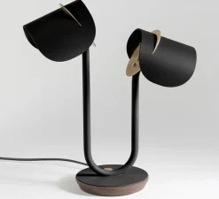 Lampe à poser, PISTIL, Noir ébène, L35cm, H39cm - JURIE & JARRE