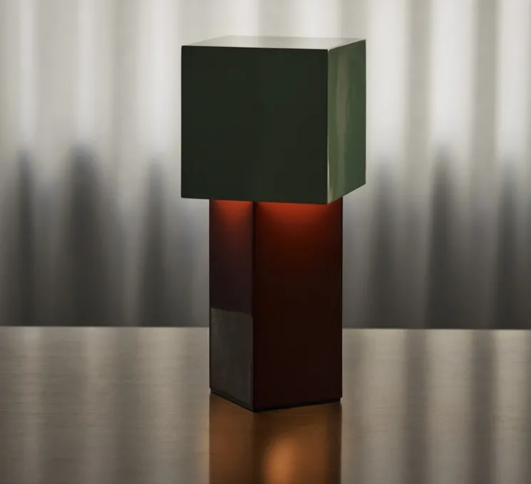 Lampe à poser, Pivot ATD7, rouille, menthe, IP44, Ø10cm, H26cm - Andtradition