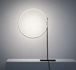 Lampe à poser, Poise, noir et blanc, LED, dim, 2700k, 1050 lm, Ø48,5cm, H109cm - KDLN