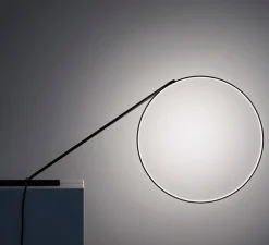 Lampe à poser, Poise, noir et blanc, LED, dim, 2700k, 1050 lm, Ø48,5cm, H109cm - KDLN