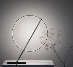 Lampe à poser, Poise, noir et blanc, LED, dim, 2700k, 1050 lm, Ø48,5cm, H109cm - KDLN