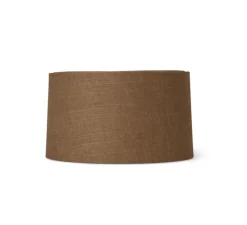 Lampe à poser, Post Solid, chêne fumé, abat-jour curry, Ø33cm, H39,5cm - Ferm Living