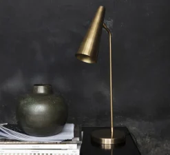 Lampe à poser, Precise, laiton, L21cm, H52cm - House Doctor