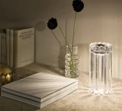 Lampe à poser, Press, transparent, LED, dim, 2700K, 500 lm, Ø11,2cm, H23,5cm - Tom Dixon