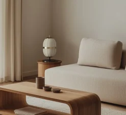 Lampe à poser, Pull, S1249, vieil or, Ø22cm, H40cm - Aromas del Campo