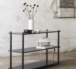 Lampe à poser, Pump, blanc & noir, Ø24cm, H22cm - WOUD