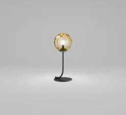 Lampe à poser, PUPPET LT P, ambre transparent, Ø16cm, H40cm - Vistosi