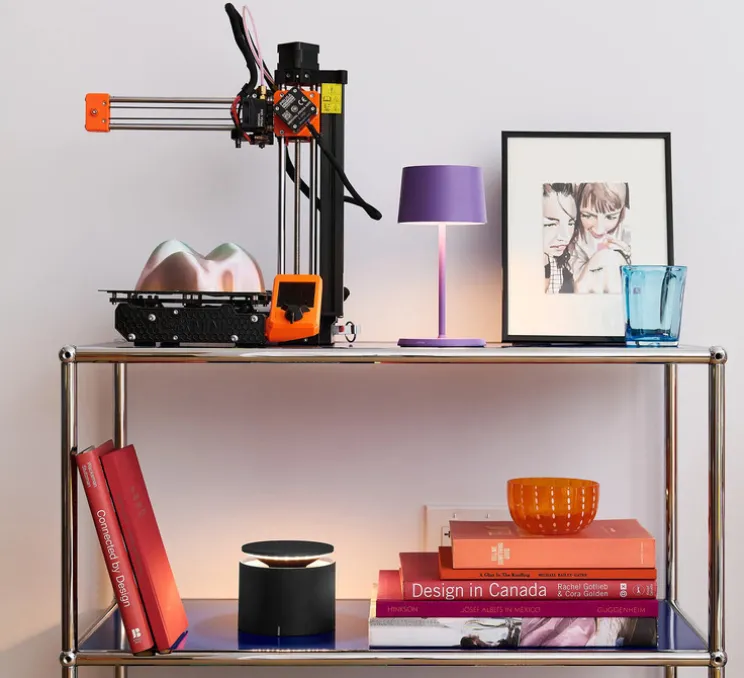 Lampe à poser, Push-Up, gris foncé, IP54, LED, dim, 2200-3000K, 207 - 235 - 248 lm, Ø12cm, H10cm - Zafferano