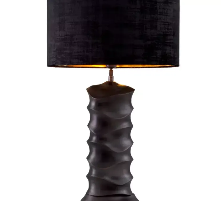 Lampe à poser, Rapho, bronze, abat-jour noir, L50cm, H79,5cm - Eichholtz