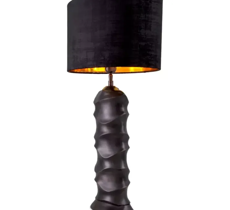 Lampe à poser, Rapho, bronze, abat-jour noir, L50cm, H79,5cm - Eichholtz