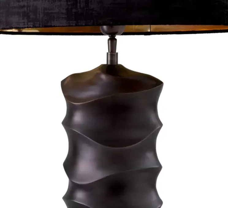 Lampe à poser, Rapho, bronze, abat-jour noir, L50cm, H79,5cm - Eichholtz