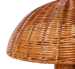 Lampe à poser, Rattan, naturel, Ø34cm, H30cm - HK Living