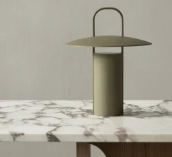 Lampe à poser, Ray, vert, IP44, LED, dim, 2700K, 150 lm, Ø21,2cm, H23,5cm - Audo Copenhagen