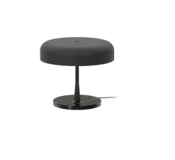 Lampe à poser, Rea, Marbre noir, Ø38cm, H33cm - Robin