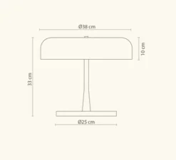 Lampe à poser, Rea, Marbre noir, Ø38cm, H33cm - Robin