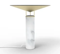 Lampe à poser, Rebound, Marbre blanc, Ø40cm, H39,4cm - Carpyen