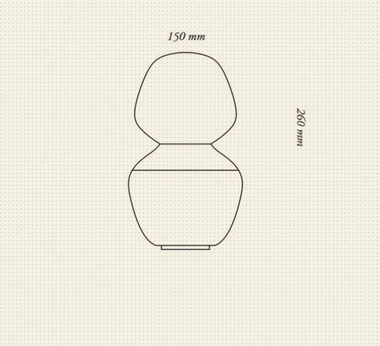 Lampe à poser, Reflection Enno, blanc, Ø15cm, H26cm - Tala