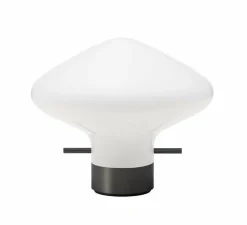 Lampe à poser, Repose, blanc & noir, Ø17,5cm, H14,5cm - lyfa