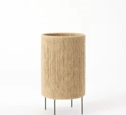 Lampe à poser, Ro, jute, Ø23cm, H40cm - Made by Hand