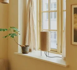 Lampe à poser, Ro, jute, Ø15cm, H40cm - Made by Hand