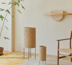 Lampe à poser, Ro, jute, Ø15cm, H40cm - Made by Hand