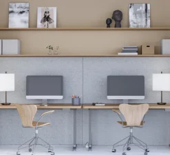 Lampe à poser, RooMate, Bronze metallique, blanc, LED, dim, 2700-4100K, 1830 lm, L36,2cm, H56,7cm - Belid